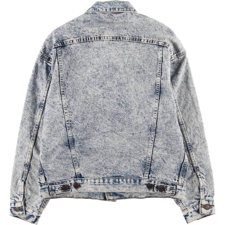 Vintage 1990'S Levi's 70417-0819 Chemical Wash Denim Jacket, Made in the USA, Men's Size Medium cotton blue type Vintage Second Hand