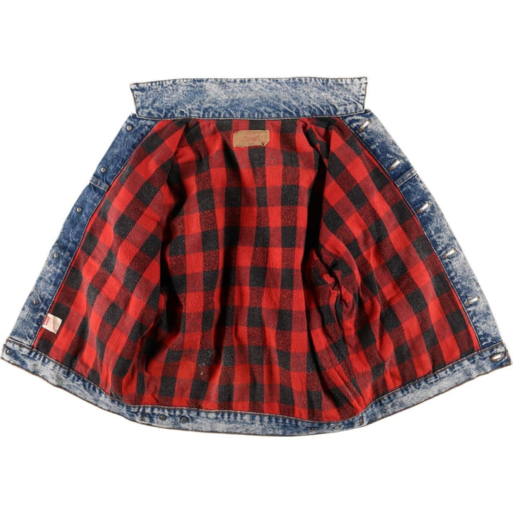 Vintage 1990'S Levi's 70417-0819 Chemical Wash Denim Jacket, Made in the USA, Men's Size Medium cotton blue type Vintage Second Hand