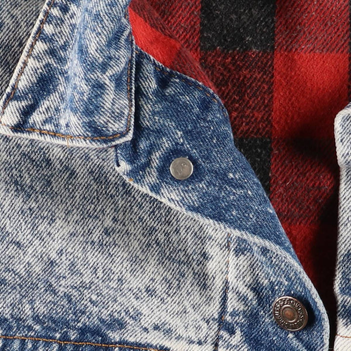 Vintage 1990'S Levi's 70417-0819 Chemical Wash Denim Jacket, Made in the USA, Men's Size Medium cotton blue type Vintage Second Hand