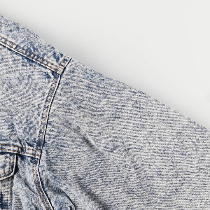 Vintage 1990'S Levi's 70417-0819 Chemical Wash Denim Jacket, Made in the USA, Men's Size Medium cotton blue type Vintage Second Hand