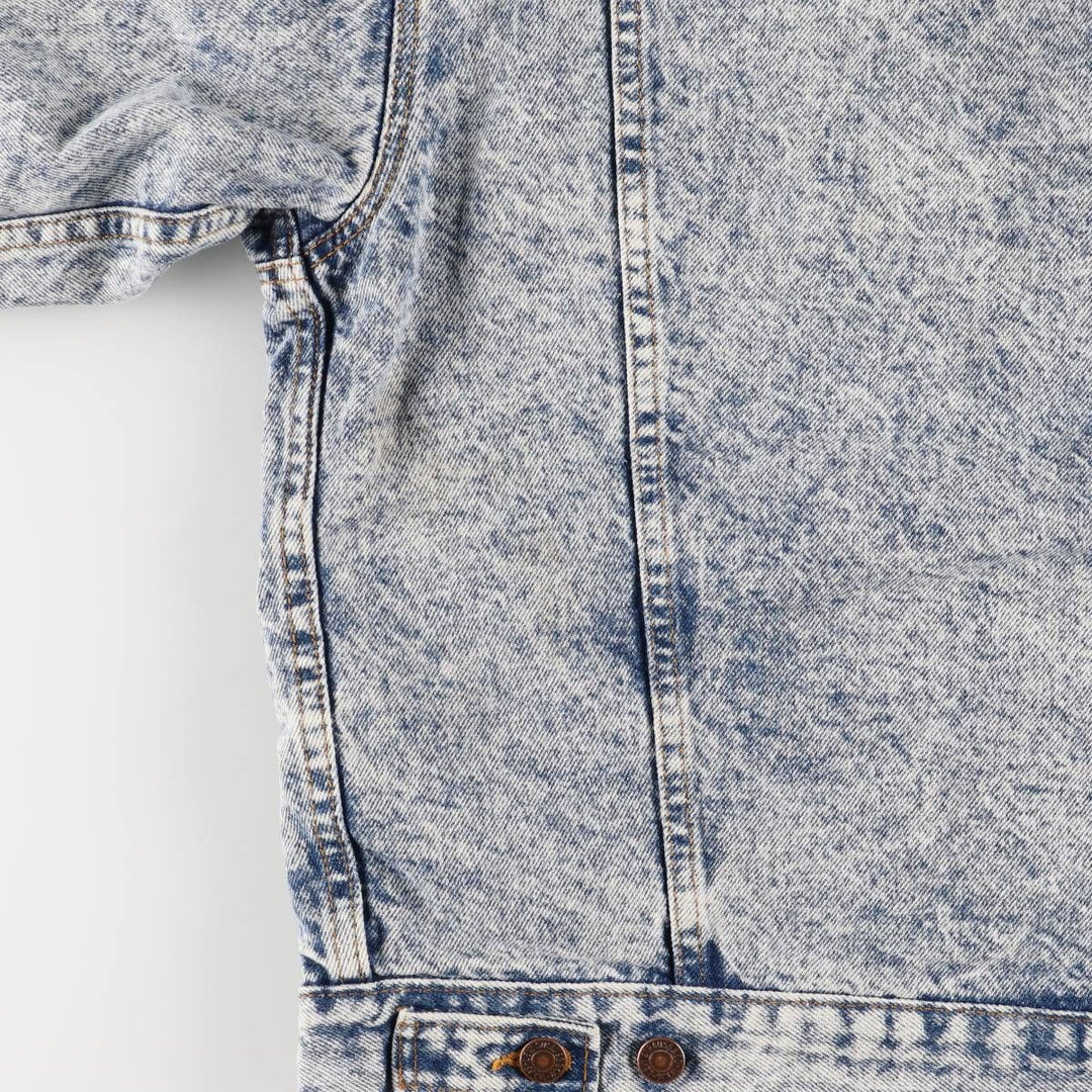 Vintage 1990'S Levi's 70417-0819 Chemical Wash Denim Jacket, Made in the USA, Men's Size Medium cotton blue type Vintage Second Hand