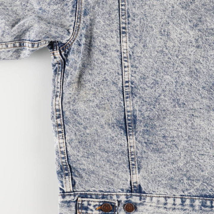 Vintage 1990'S Levi's 70417-0819 Chemical Wash Denim Jacket, Made in the USA, Men's Size Medium cotton blue type Vintage Second Hand