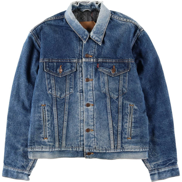 ~90'S Levi's denim jacket, denim jacket, made in the USA, men's size L, vintage unclear blue type Vintage Second Hand