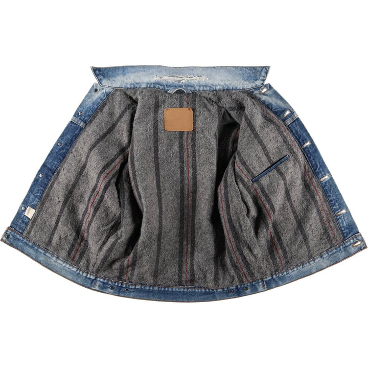 ~90'S Levi's denim jacket, denim jacket, made in the USA, men's size L, vintage unclear blue type Vintage Second Hand