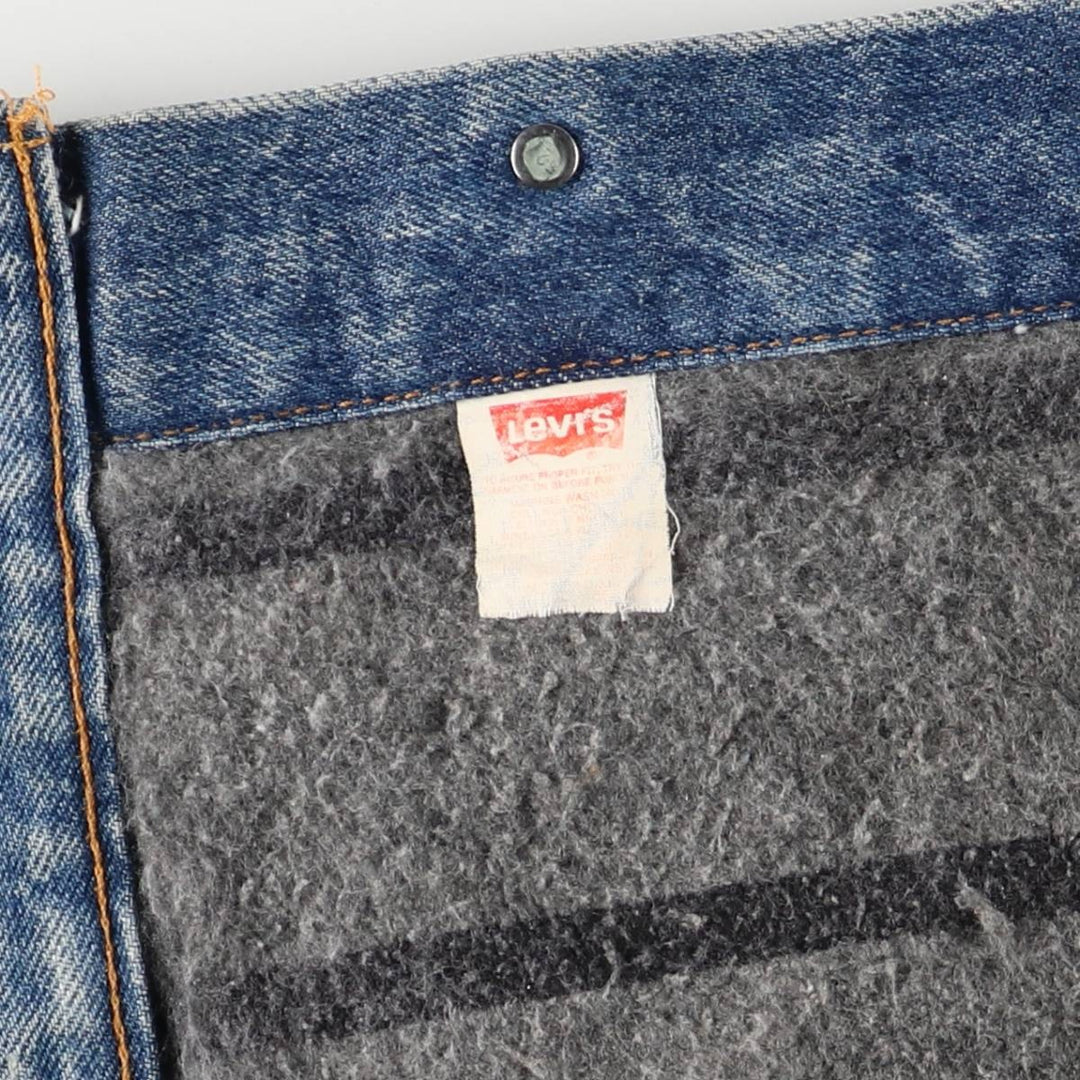 ~90'S Levi's denim jacket, denim jacket, made in the USA, men's size L, vintage unclear blue type Vintage Second Hand