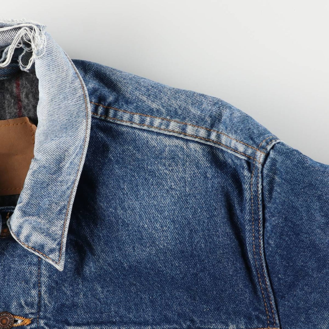 ~90'S Levi's denim jacket, denim jacket, made in the USA, men's size L, vintage unclear blue type Vintage Second Hand