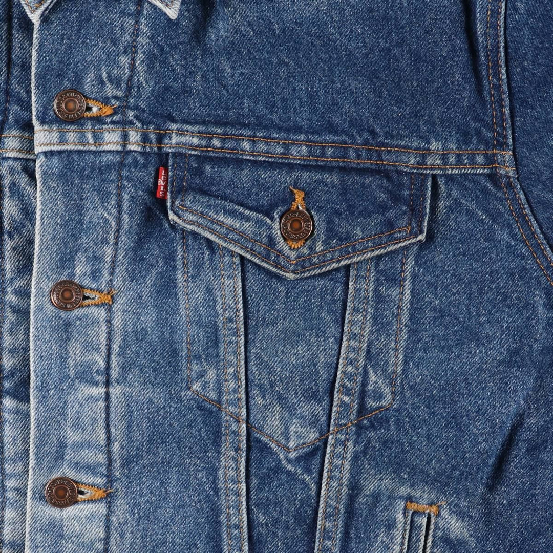 ~90'S Levi's denim jacket, denim jacket, made in the USA, men's size L, vintage unclear blue type Vintage Second Hand