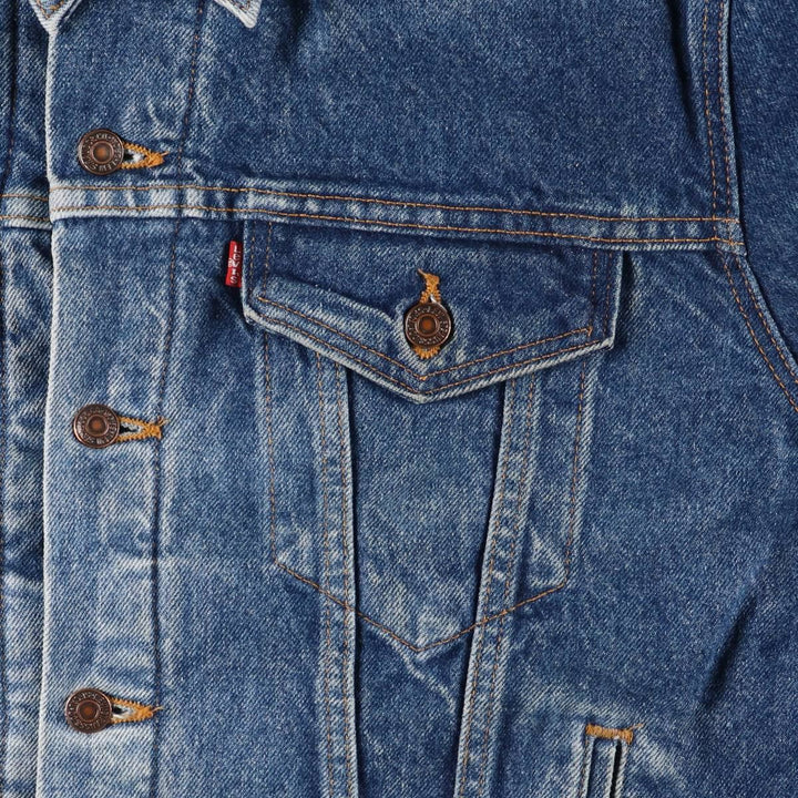 ~90'S Levi's denim jacket, denim jacket, made in the USA, men's size L, vintage unclear blue type Vintage Second Hand