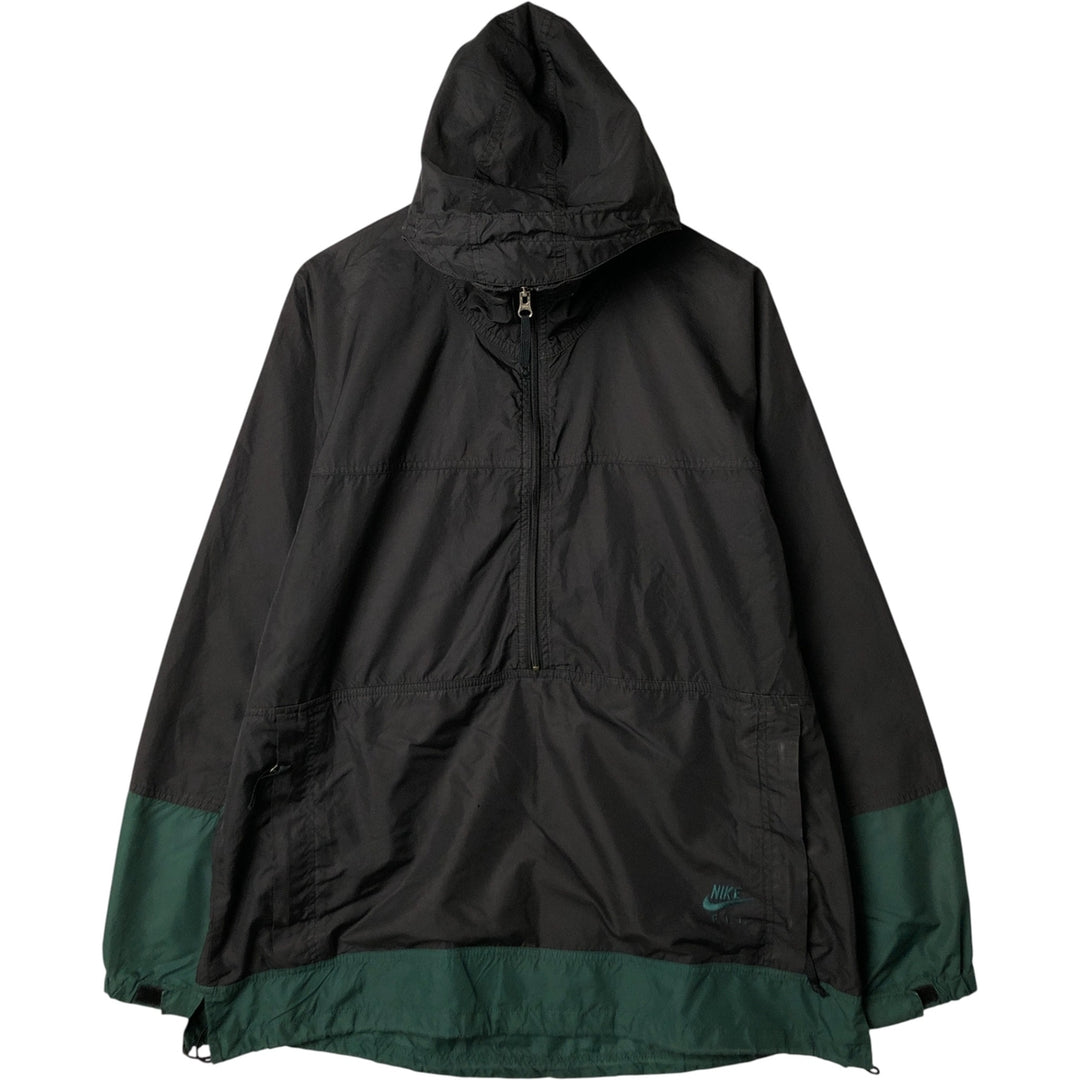 Nike ACG Anorak Parka, Men's Size L polyester black type Vintage Second Hand