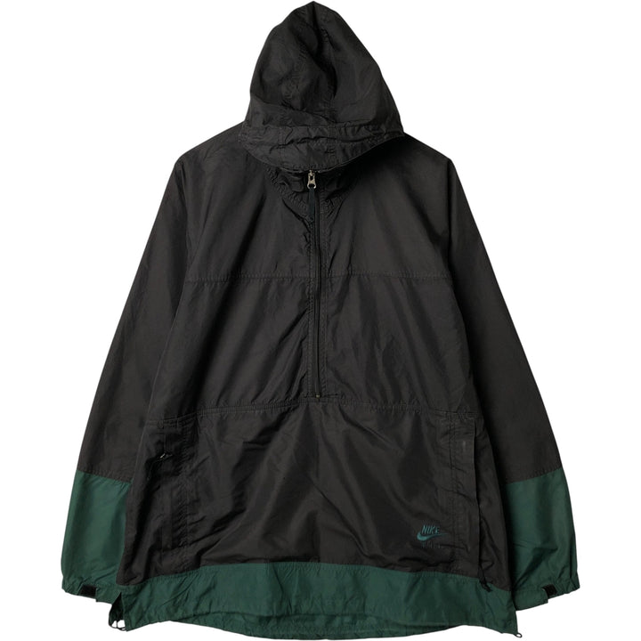 Nike ACG Anorak Parka, Men's Size L polyester black type Vintage Second Hand