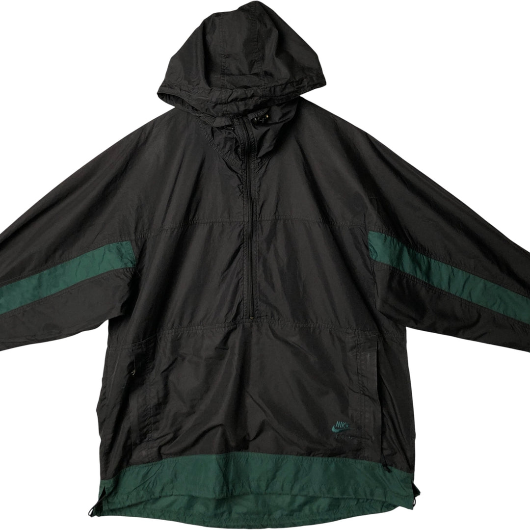 Nike ACG Anorak Parka, Men's Size L polyester black type Vintage Second Hand