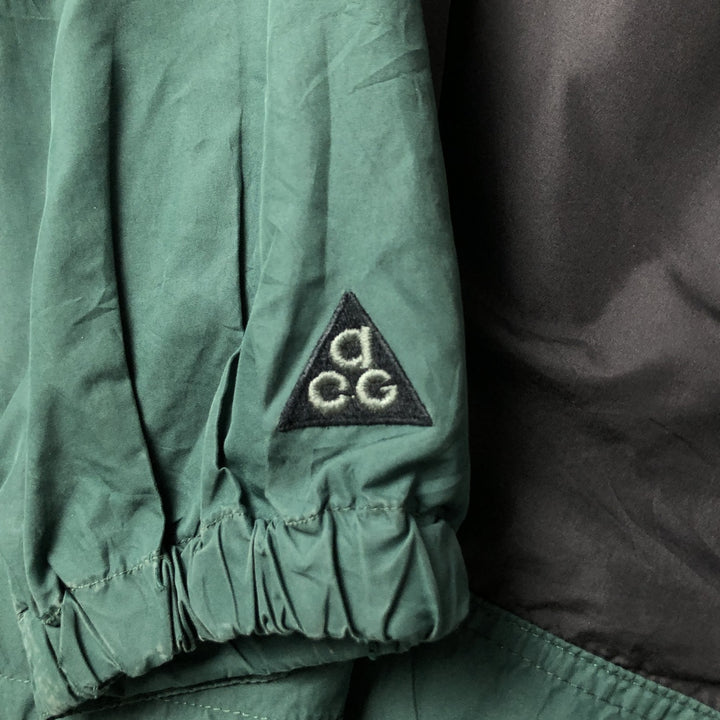 Nike ACG Anorak Parka, Men's Size L polyester black type Vintage Second Hand