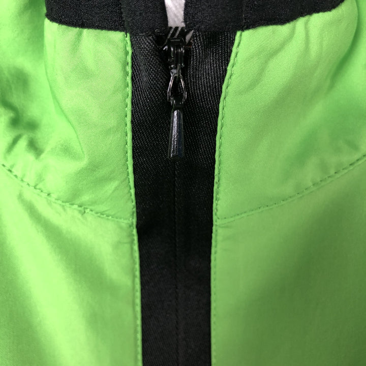 90'S Nike Half-Zip Warm-Up Pullover, Men's Medium, Vintage polyester green type yellow green Vintage Second Hand