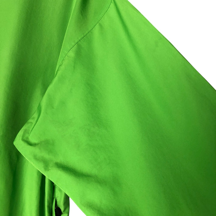 90'S Nike Half-Zip Warm-Up Pullover, Men's Medium, Vintage polyester green type yellow green Vintage Second Hand