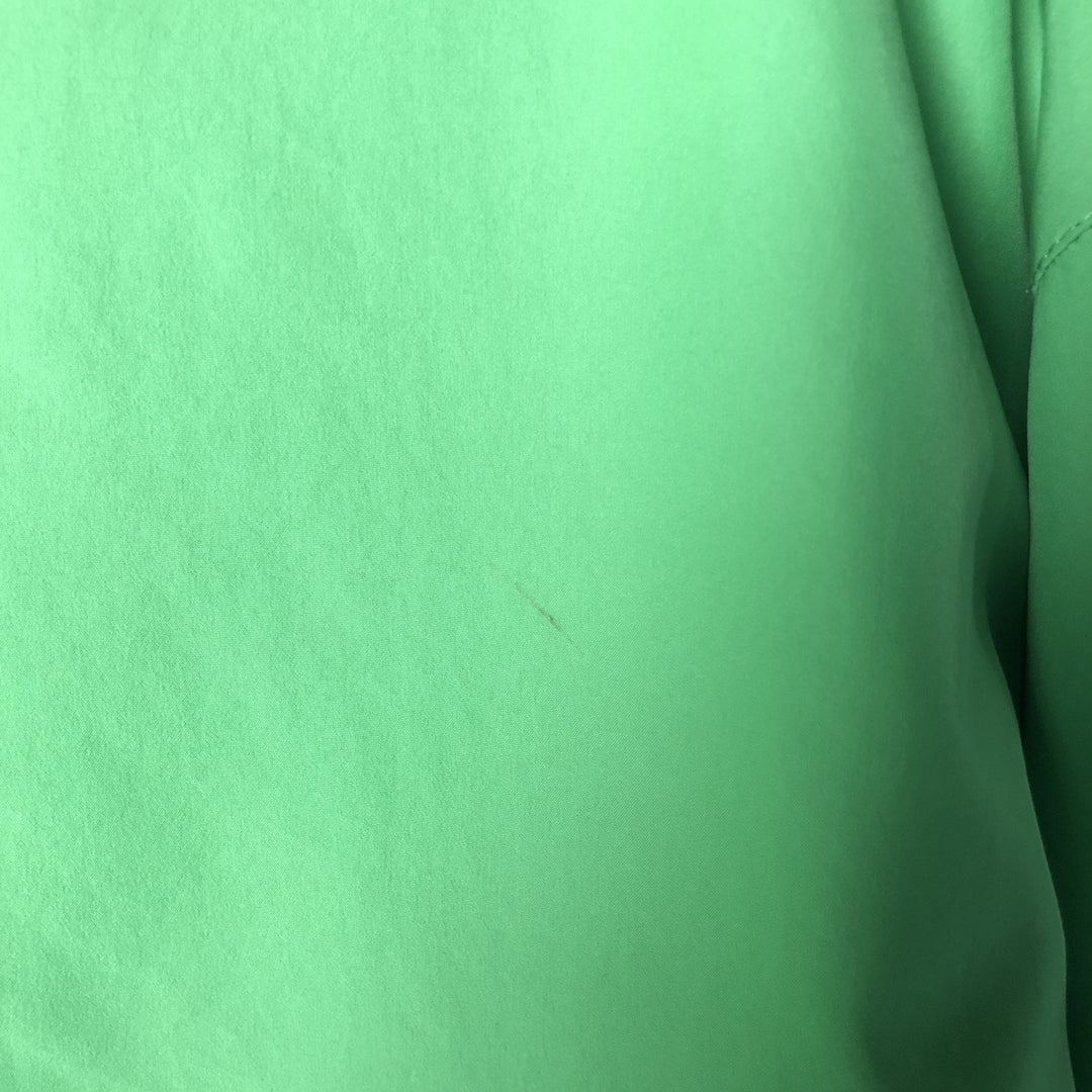 90'S Nike Half-Zip Warm-Up Pullover, Men's Medium, Vintage polyester green type yellow green Vintage Second Hand