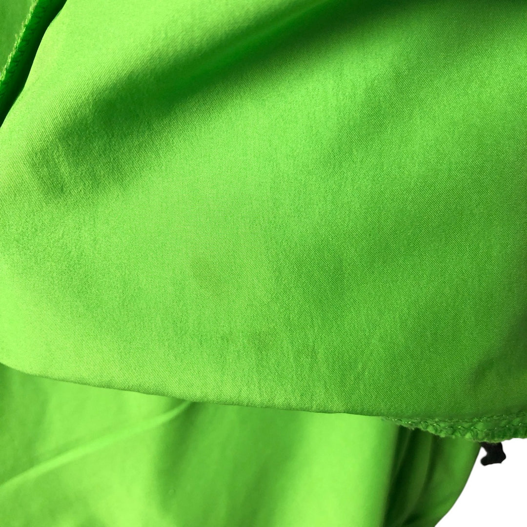 90'S Nike Half-Zip Warm-Up Pullover, Men's Medium, Vintage polyester green type yellow green Vintage Second Hand