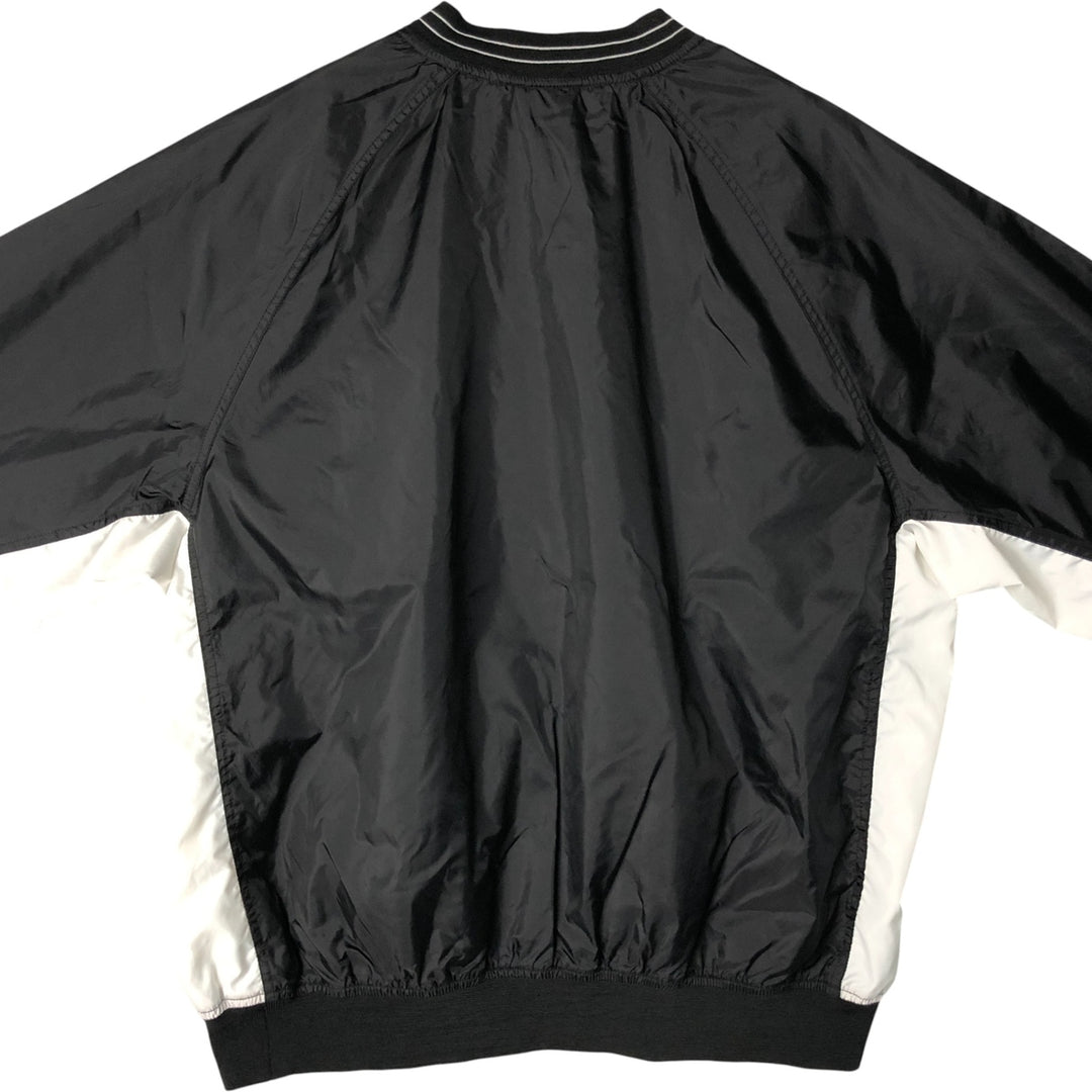 90'S Nike V-neck nylon pullover, men's XL size, vintage Nylon black type Vintage Second Hand