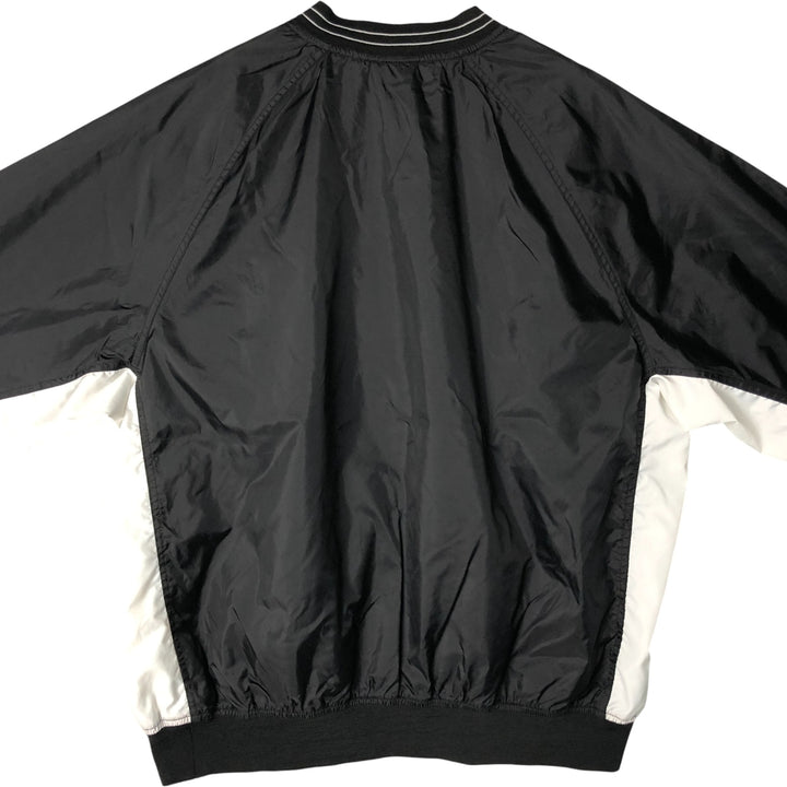 90'S Nike V-neck nylon pullover, men's XL size, vintage Nylon black type Vintage Second Hand