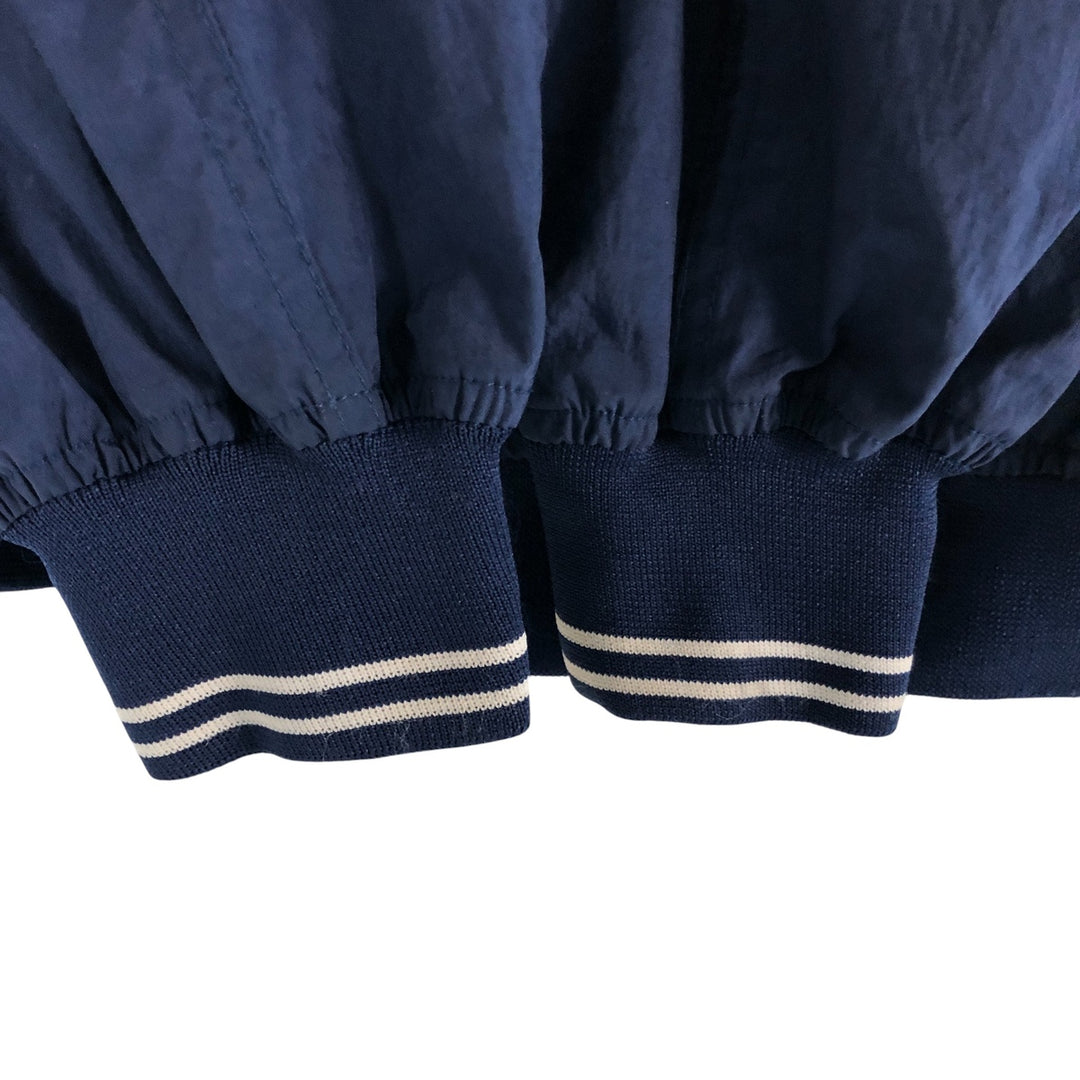 90'S Nike V-neck nylon pullover, men's XL size, vintage Nylon navy blue type Vintage Second Hand