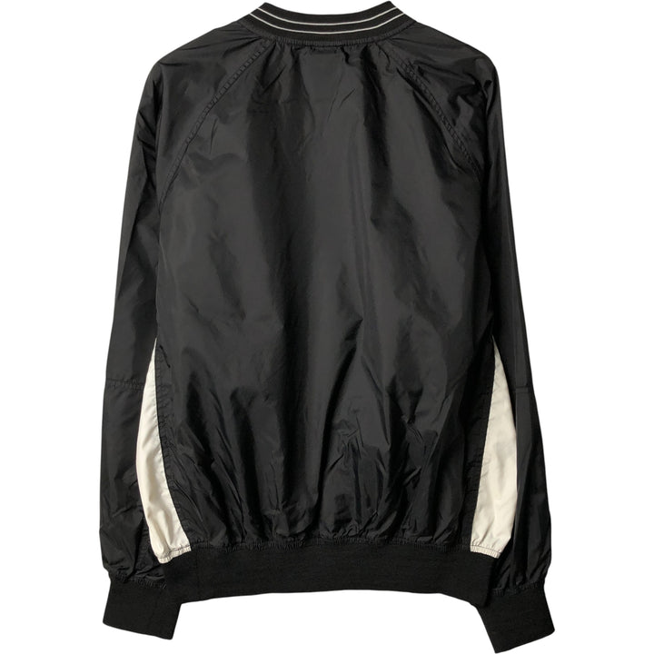 90'S Nike V-neck nylon pullover, men's size M, vintage Nylon black type Vintage Second Hand