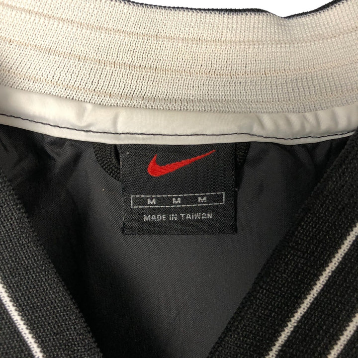90'S Nike V-neck nylon pullover, men's size M, vintage Nylon black type Vintage Second Hand