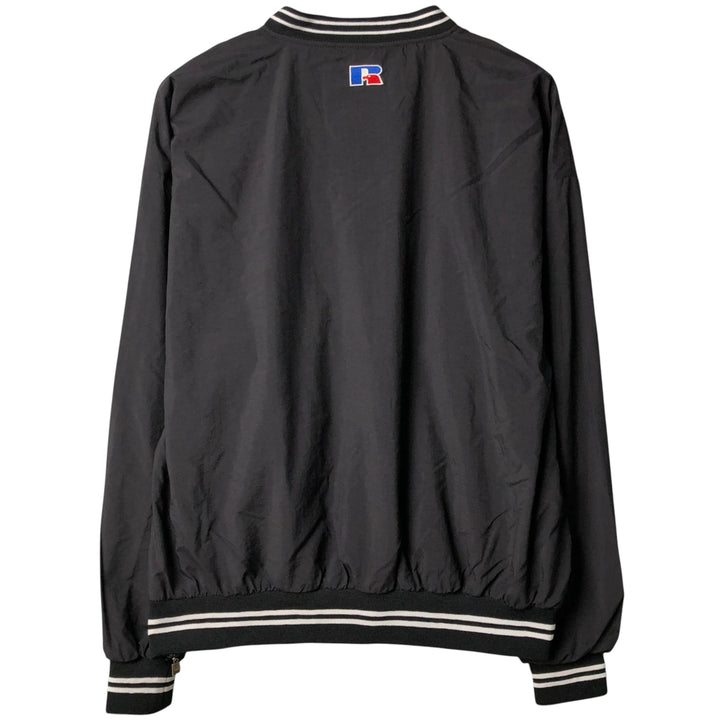 90'S Vintage Russell V-neck nylon pullover, men's size L Nylon black type Vintage Second Hand