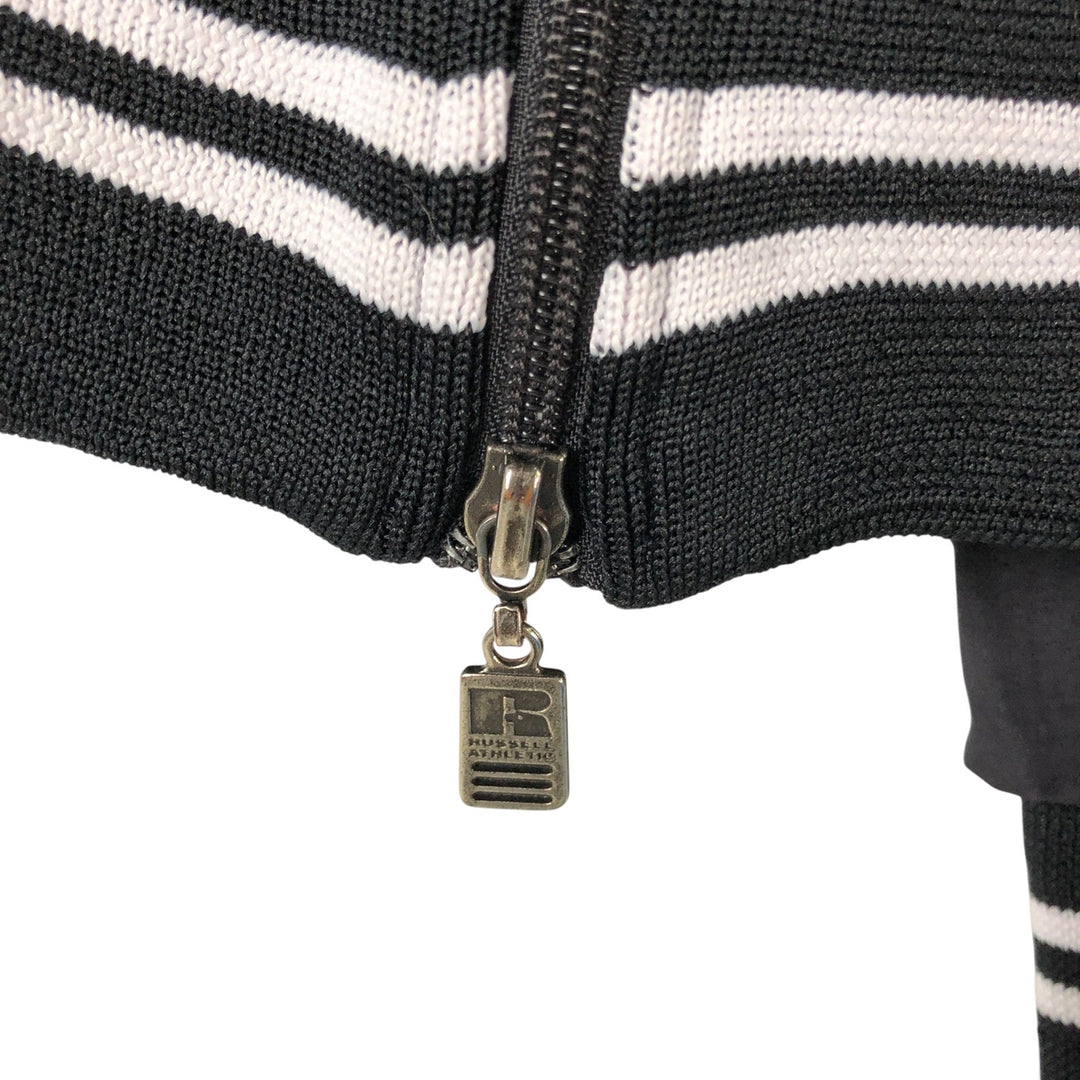 90'S Vintage Russell V-neck nylon pullover, men's size L Nylon black type Vintage Second Hand