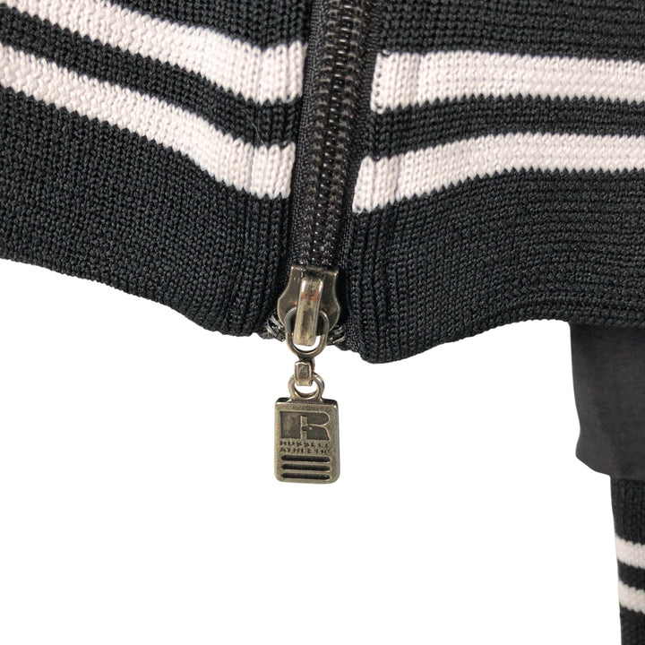 90'S Vintage Russell V-neck nylon pullover, men's size L Nylon black type Vintage Second Hand