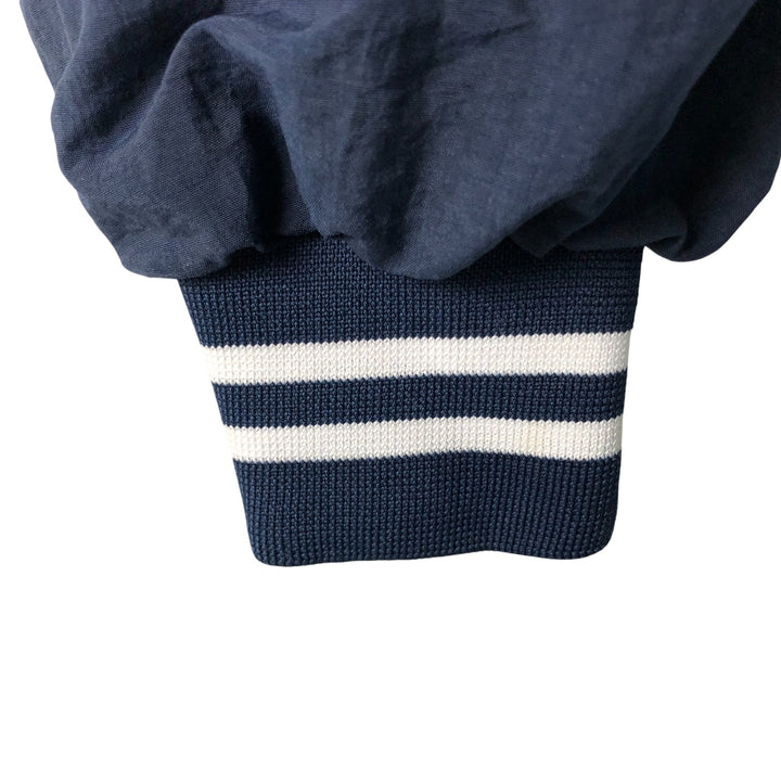 90'S Russell College V-neck nylon pullover, men's size L, vintage Nylon navy blue type Vintage Second Hand