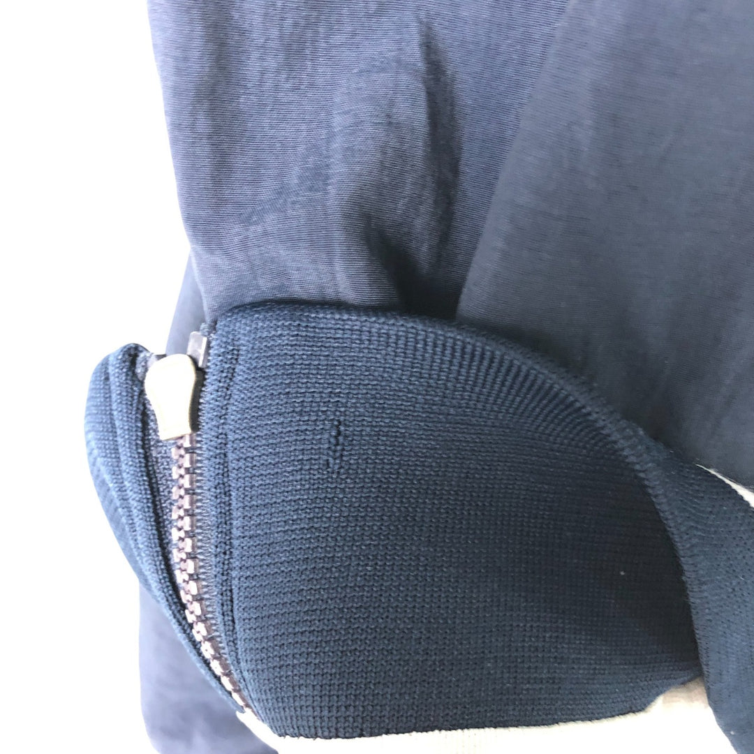 90'S Russell College V-neck nylon pullover, men's size L, vintage Nylon navy blue type Vintage Second Hand