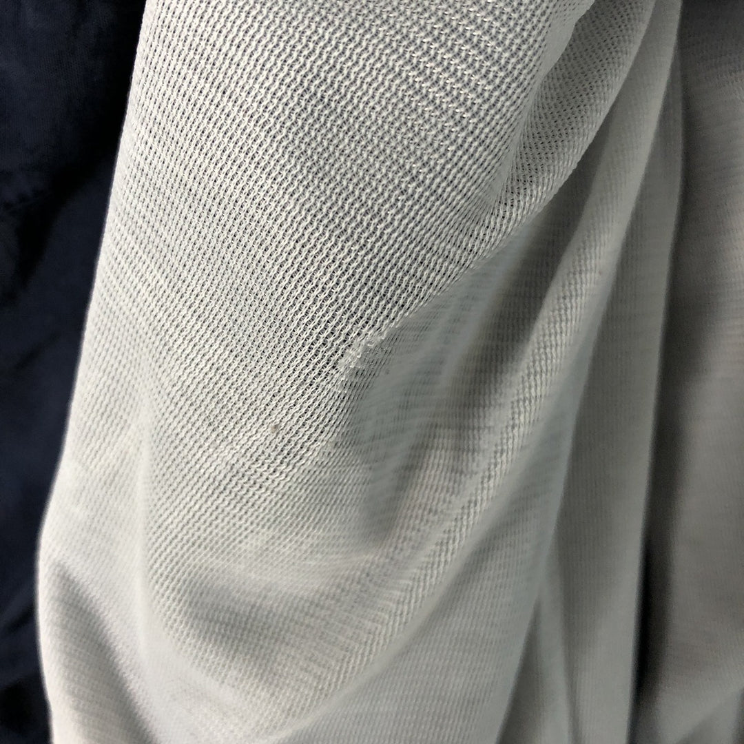 90'S Russell College V-neck nylon pullover, men's size L, vintage Nylon navy blue type Vintage Second Hand