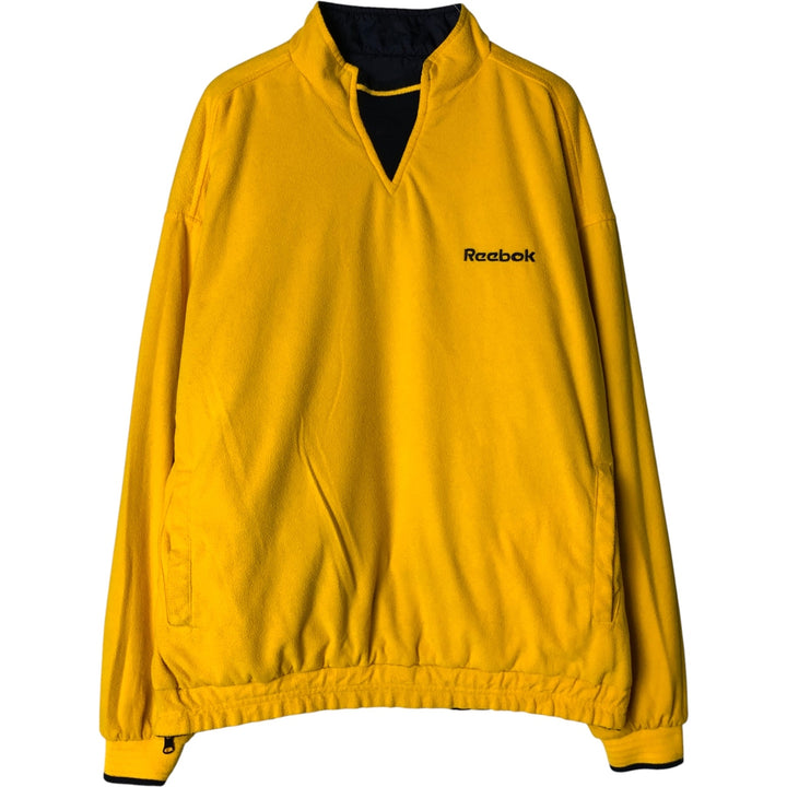 2000s~ Reebok Reversible Nylon Pullover, Men's Size Medium Nylon navy blue type Vintage Second Hand