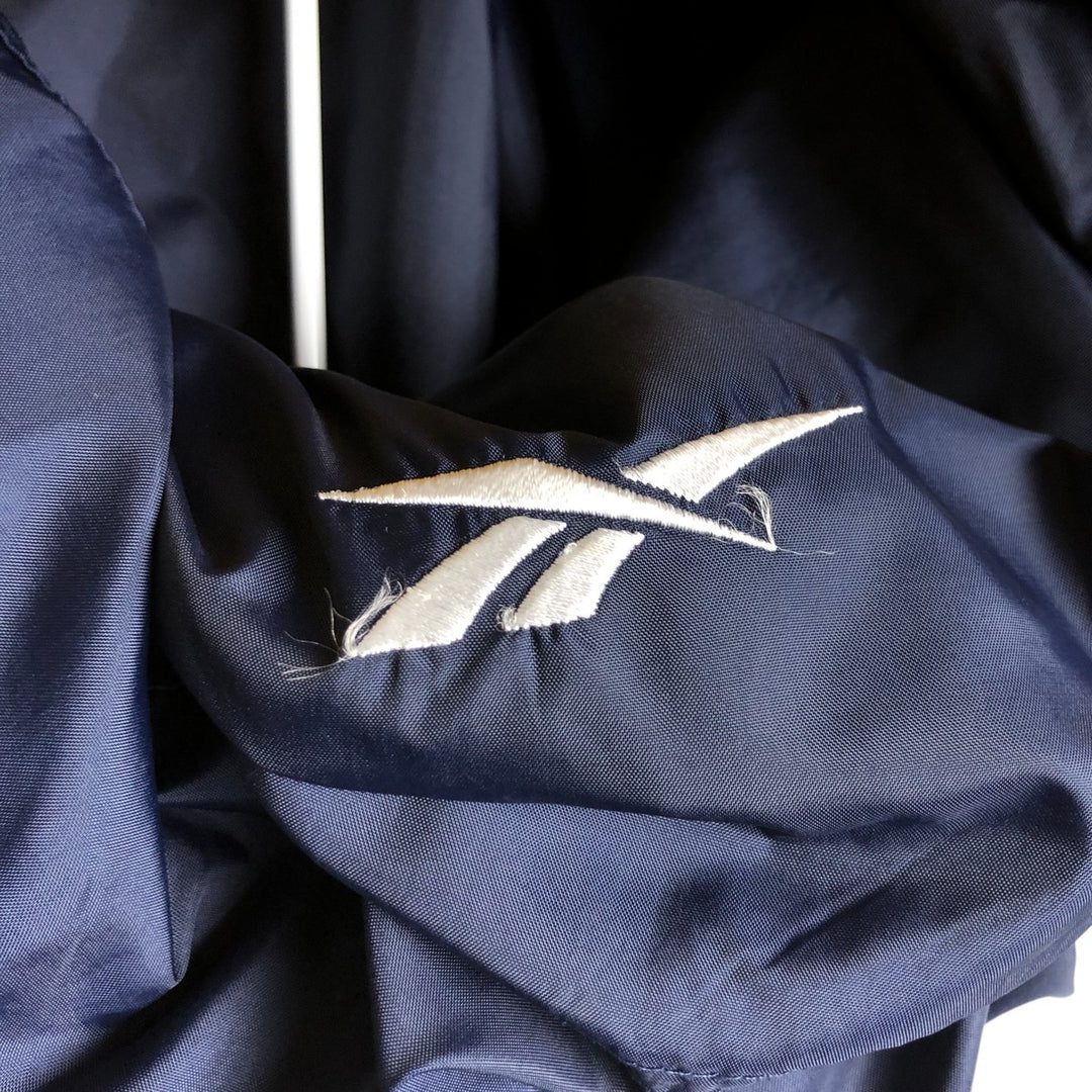 2000s~ Reebok Reversible Nylon Pullover, Men's Size Medium Nylon navy blue type Vintage Second Hand