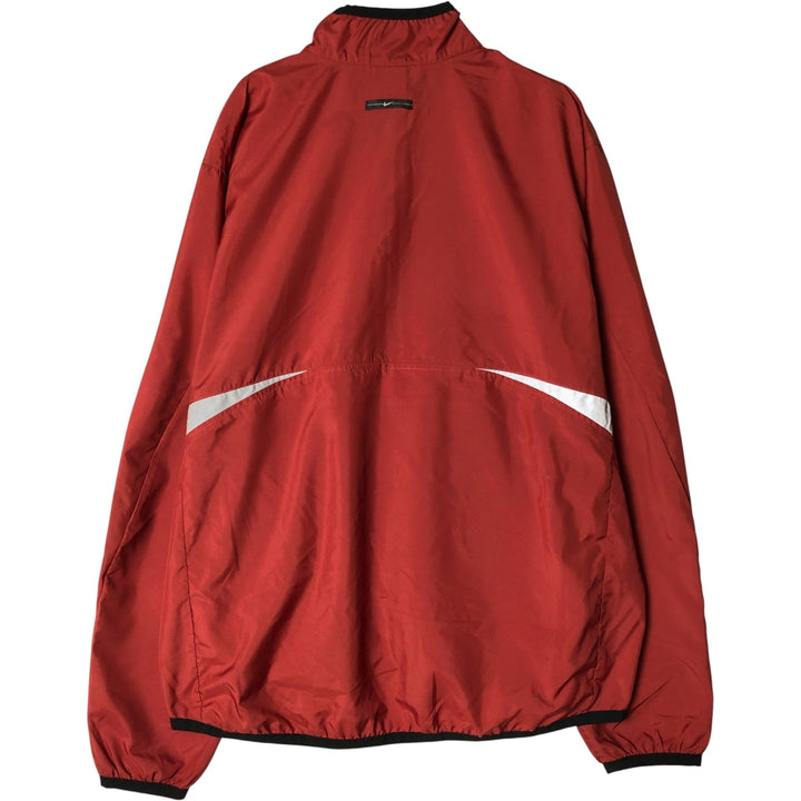 2000'S Nike Half-Zip Warm-Up Pullover, Men's Size L polyester red type reddish brown Vintage Second Hand