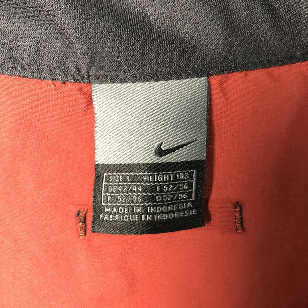 2000'S Nike Half-Zip Warm-Up Pullover, Men's Size L polyester red type reddish brown Vintage Second Hand