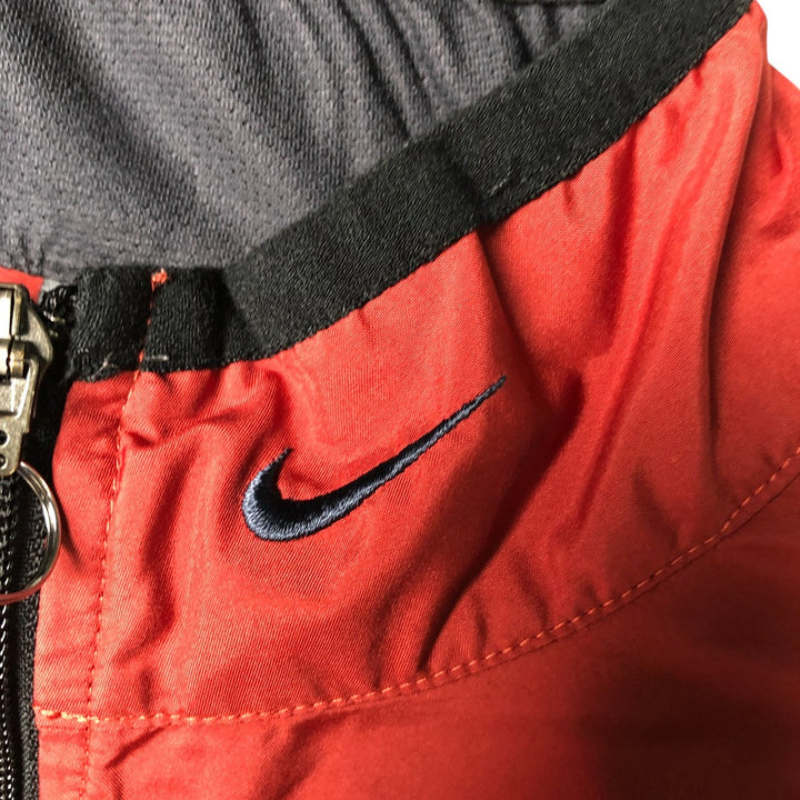 2000'S Nike Half-Zip Warm-Up Pullover, Men's Size L polyester red type reddish brown Vintage Second Hand