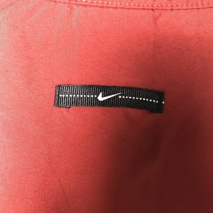 2000'S Nike Half-Zip Warm-Up Pullover, Men's Size L polyester red type reddish brown Vintage Second Hand