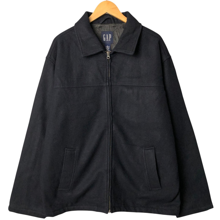 90'S GAP Vintage Padded Wool Sports Jacket, Men's Size L Recycled wool navy blue type Vintage Second Hand
