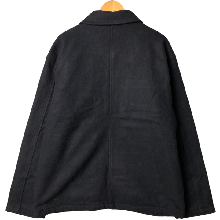 90'S GAP Vintage Padded Wool Sports Jacket, Men's Size L Recycled wool navy blue type Vintage Second Hand