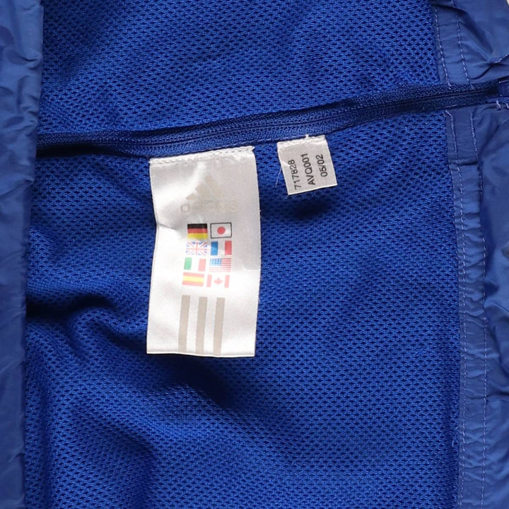 2000'S Adidas Anorak Jacket, Men's Size M Nylon blue type Vintage Second Hand