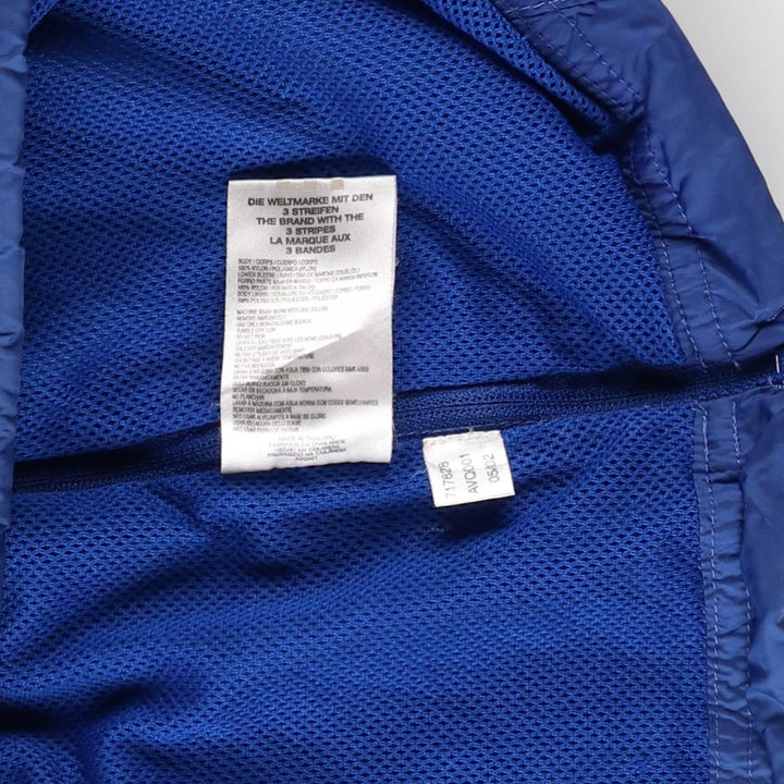 2000'S Adidas Anorak Jacket, Men's Size M Nylon blue type Vintage Second Hand