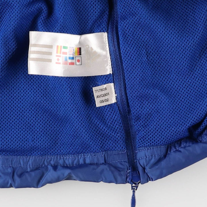 2000'S Adidas Anorak Jacket, Men's Size M Nylon blue type Vintage Second Hand