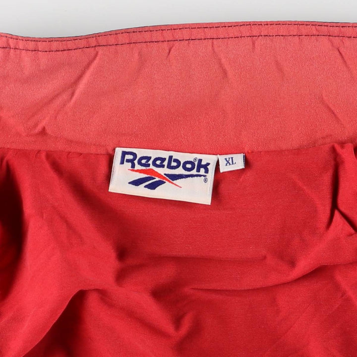 90'S Reebok nylon jacket, men's XL size, vintage polyamide navy blue type Vintage Second Hand