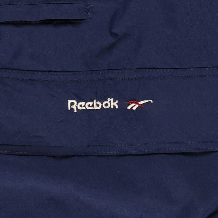 90'S Reebok nylon jacket, men's XL size, vintage polyamide navy blue type Vintage Second Hand