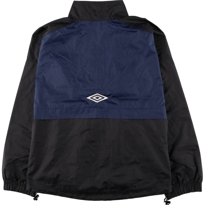 90'S Umbro Nylon Jacket, Men's Size Medium, Vintage Nylon navy blue type Vintage Second Hand
