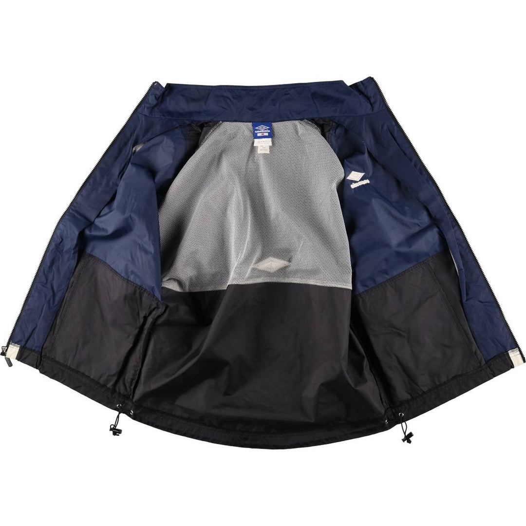 90'S Umbro Nylon Jacket, Men's Size Medium, Vintage Nylon navy blue type Vintage Second Hand