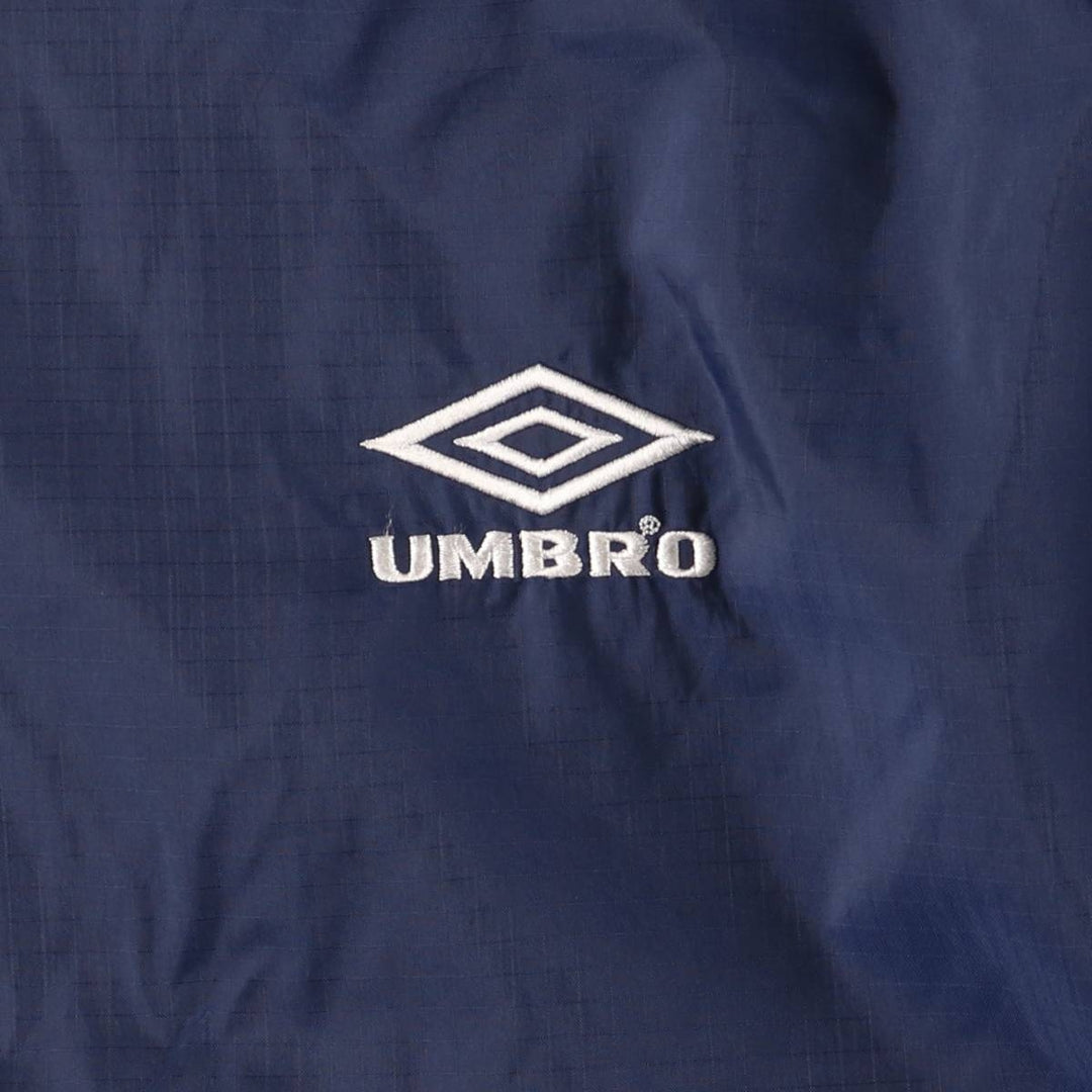 90'S Umbro Nylon Jacket, Men's Size Medium, Vintage Nylon navy blue type Vintage Second Hand