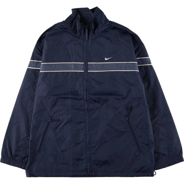 90'S Nike NIKE Nylon Jacket Men's M Size Vintage Nylon Navy blue Vintage Second Hand