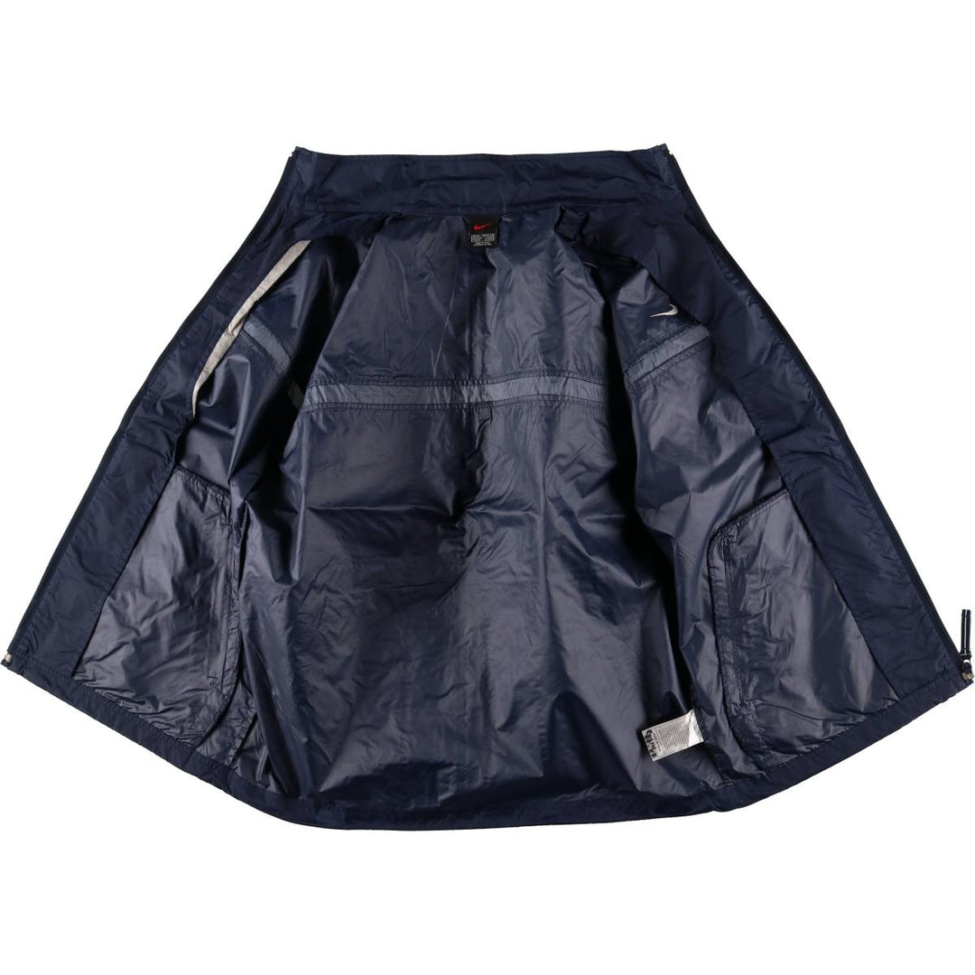 90'S Nike NIKE Nylon Jacket Men's M Size Vintage Nylon Navy blue Vintage Second Hand