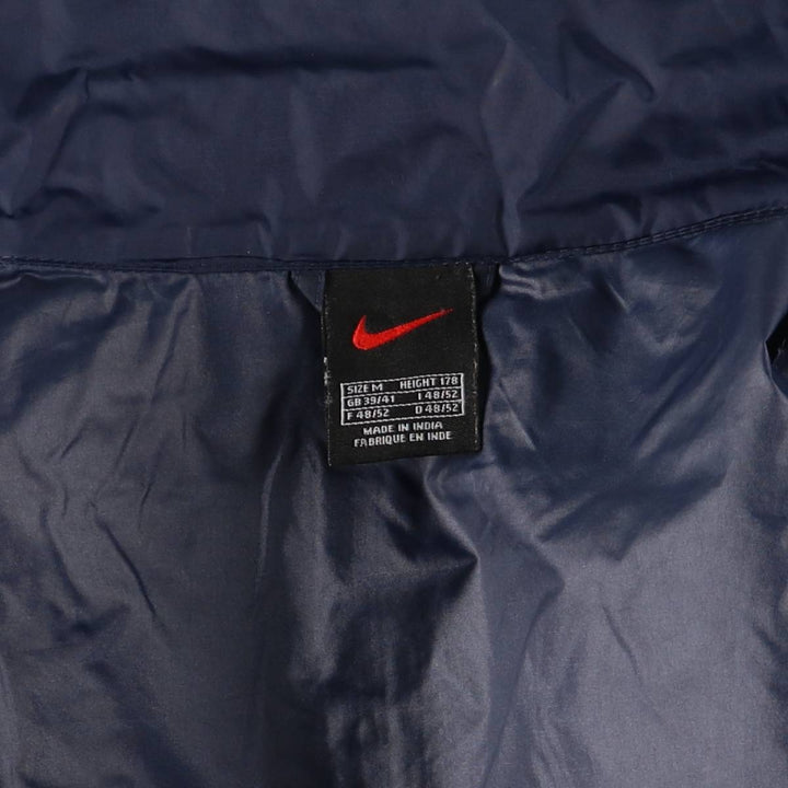90'S Nike NIKE Nylon Jacket Men's M Size Vintage Nylon Navy blue Vintage Second Hand